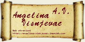 Angelina Višnjevac vizit kartica